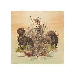  Best Times of Day to Hunt , GSP  Wood Wall Art