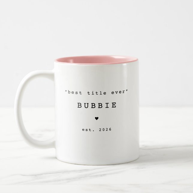 Best Title Ever Bubbie Custom Mug (Left)