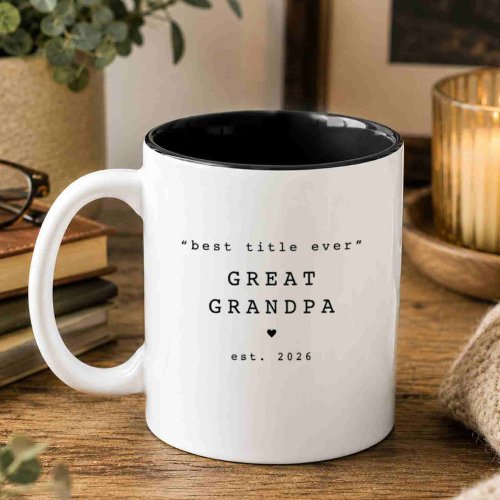 Best Title Ever Great Grandpa Custom Mug