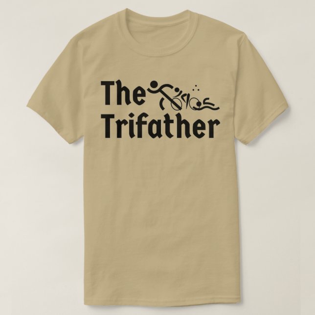 Best Triathlon Dad Ever I Support My Fathers Three T-Shirt (Design Front)