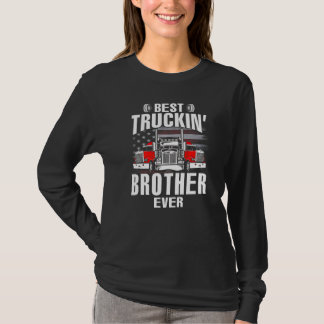 Best Truckin' BROTHER Ever USA Flag Father's Day T-Shirt