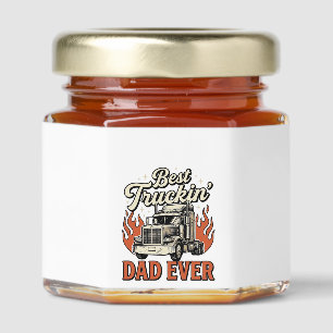 Best Truckin Dad Ever Vintage Truck Father Shirt_1 Honey Jar Favors