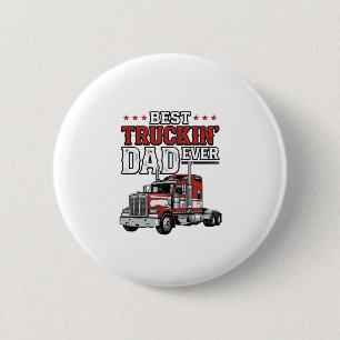Best Truckin Dad Ever Vintage Truck Shirt Design_1 Button