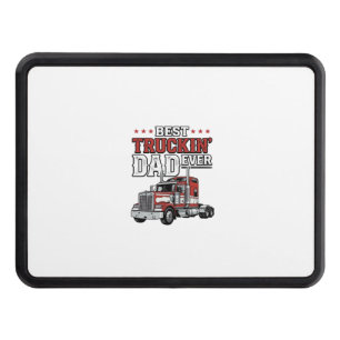 Best Truckin Dad Ever Vintage Truck Shirt Design_1 Hitch Cover