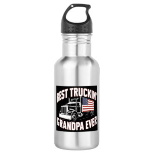 Best Truckin' Grandpa Ever Stainless Steel Water Bottle