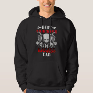 Best Trucking Dad Truck Driver Father Dad Husband Hoodie