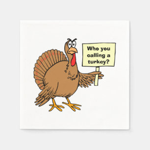 Best Turkey Jokes Napkins