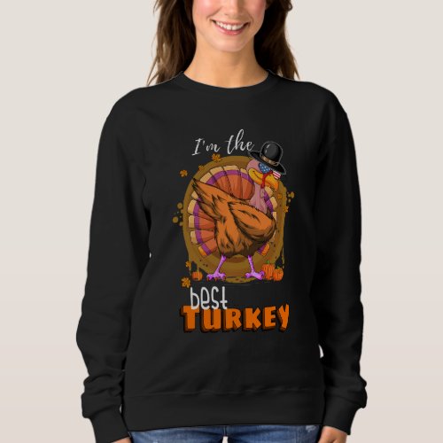 Best Turkey Matching Family Group Thanksgiving Par Sweatshirt