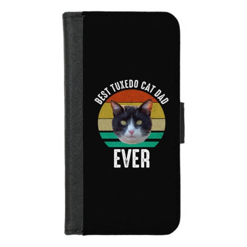 Best Tuxedo Cat Dad Ever iPhone 87 Wallet Case
