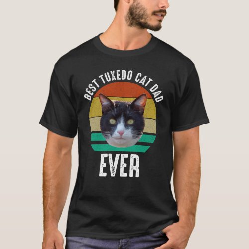 Best Tuxedo Cat Dad Ever T_Shirt
