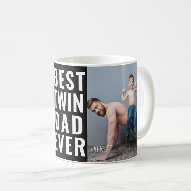 Best Twin Dad Ever Photo Mug (Front Right)