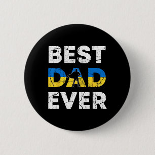 Best Ukrainian Dad Ever Ukraine Daddy Father's Day Button