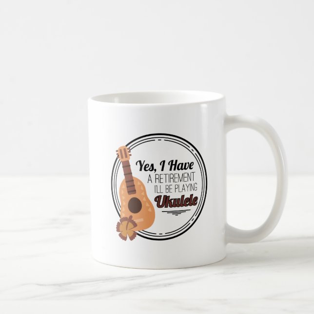 Best Ukulele Musician Gift Coffee Mug (Right)