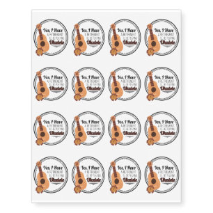 Best Ukulele Musician Gift Temporary Tattoos