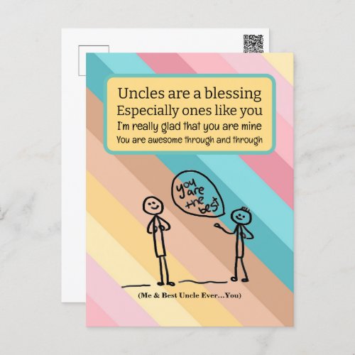 Best Uncle Birthday  Postcard
