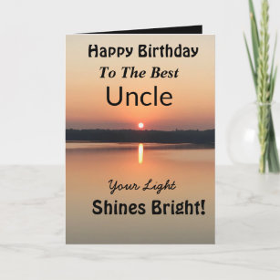 Best Uncle Birthday Shines Bright Card