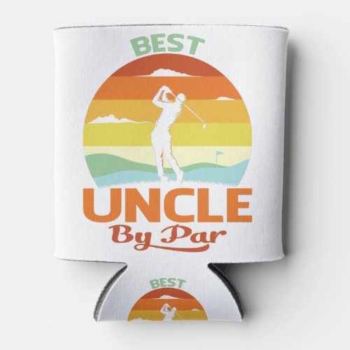 Best Uncle By Par Fathers Day Golf Shirt Gift Can Cooler