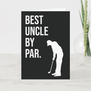 Best Uncle By Par Funny Golf Cards Humor Golfer