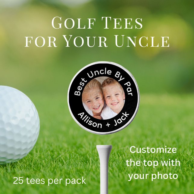 Best Uncle By Par Photo Golf Tees (Creator Uploaded)