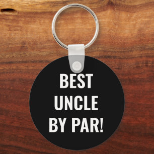 Best Uncle by Par Sports Golfer Lettering Keychain