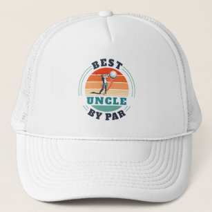 Best Uncle Custom Fathers Day Golf Retro Trucker Hat