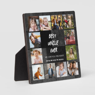 Best Uncle Ever 12 Photo Collage Plaque