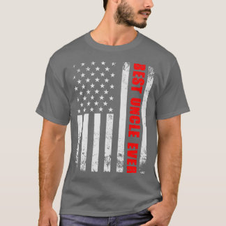 Best Uncle Ever American Flag Pregnancy Announceme T-Shirt