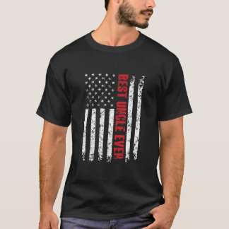 Best Uncle Ever American Flag Tshirt Gift For Uncl