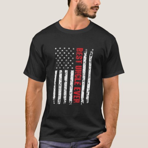 Best Uncle Ever American Flag Tshirt Gift For Uncl