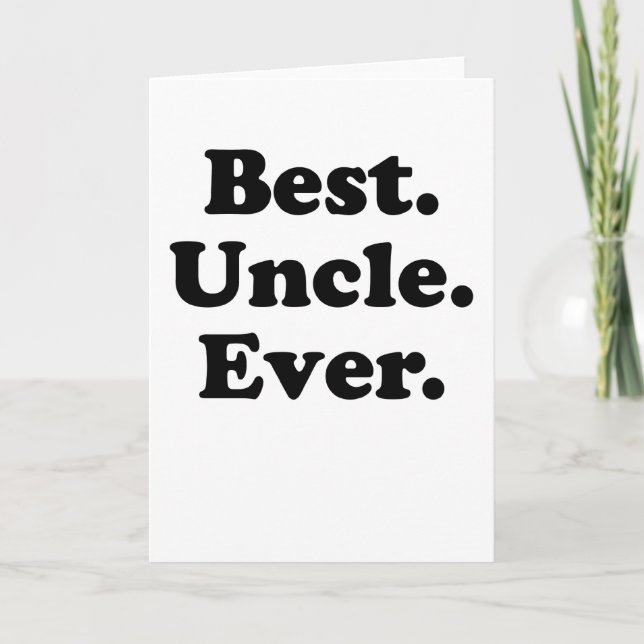 Best Uncle Ever Card (Front)