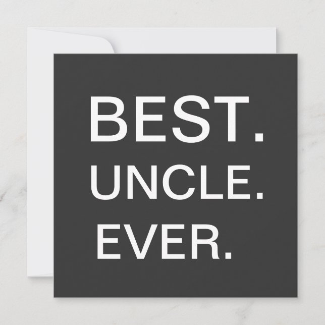 Best Uncle Ever Card (Front)