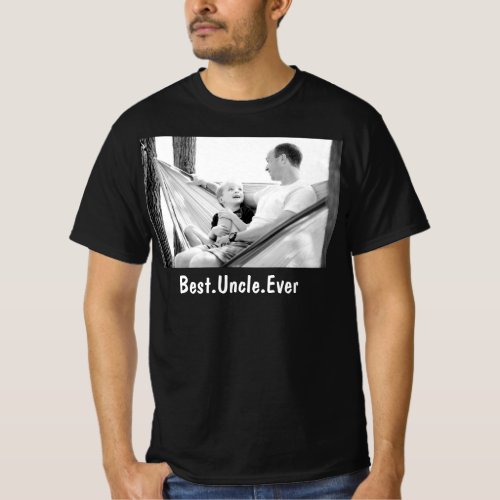 Best Uncle Ever Custom Photo T_Shirt
