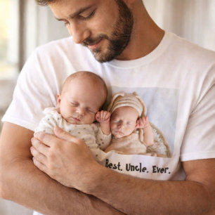Best Uncle Ever Custom Photo T-Shirt