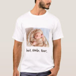 Best Uncle Ever Custom Photo T-shirt at Zazzle