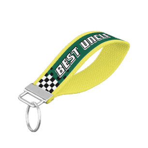 Best Uncle Ever Estd 20XX Motorsport Racing Wrist Keychain