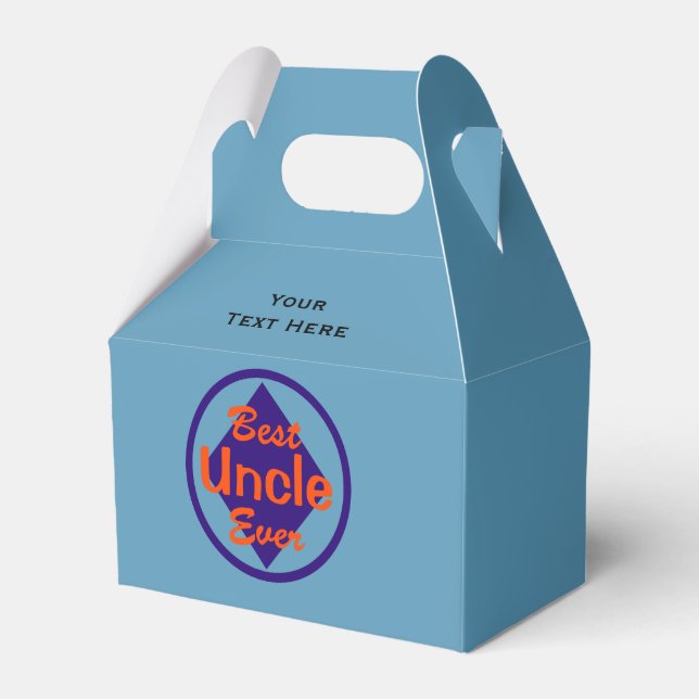 Best Uncle Ever Favor Boxes (Front Side)