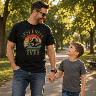 Best Uncle Ever Fist Bump Retro Vintage T-Shirt