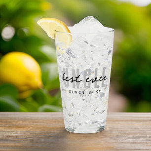 Best Uncle Ever Modern Elegant Simple Father's Day Glass