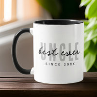 Best Uncle Ever Modern Elegant Simple Father's Day