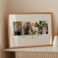 Best Uncle Ever Modern Script 4 Photos Collage