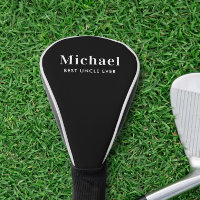 Best Uncle Ever Monogram Black