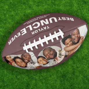Best Uncle Ever Personalized Photo and Text Football
