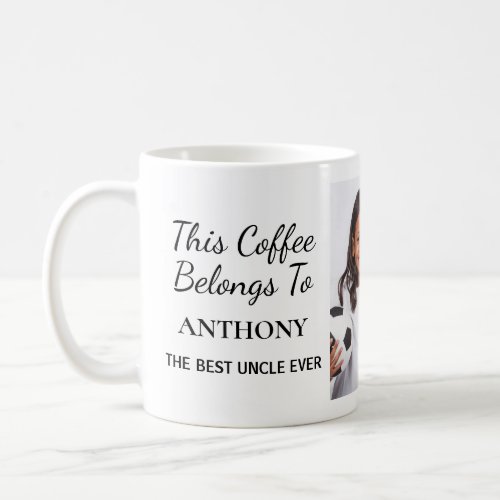 Best Uncle Ever Personalized Photo Coffee Mug