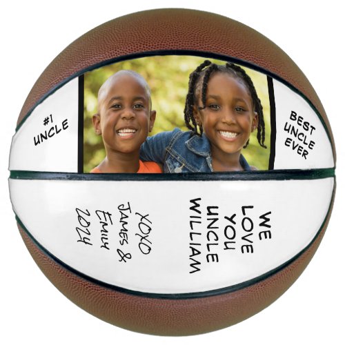 Best Uncle Ever Personalized Photo Names Basketball