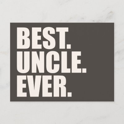 Best. Uncle. Ever. Postcard