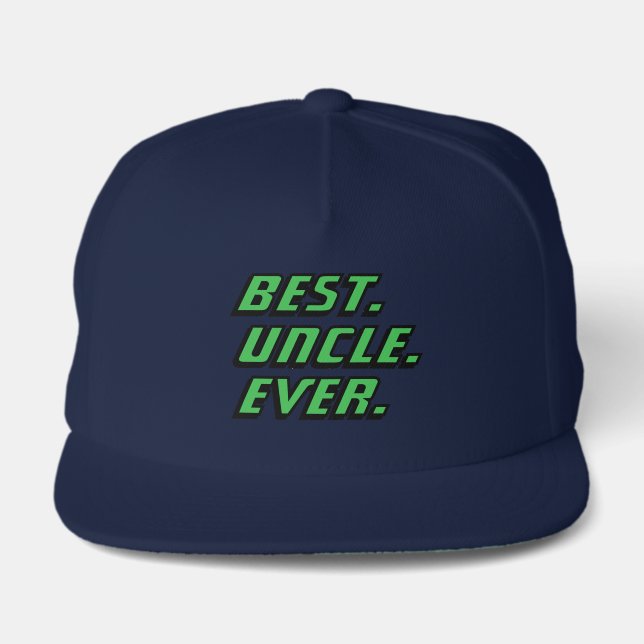 Best Uncle Ever Racing Snap Back Hat (Front)