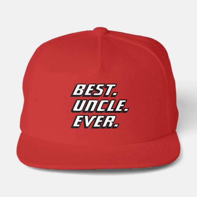 Best Uncle Ever Racing Snap Back Hat (Front)