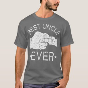 Best Uncle Ever Vintage Fist Bump Funny Uncle Fath T-Shirt