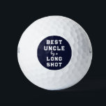 Best Uncle Humor Golf Balls<br><div class="desc">Funny "best uncle" golf-themed gift.</div>