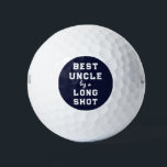 Best Uncle Humor Golf Balls<br><div class="desc">Funny "best uncle" golf-themed gift.</div>